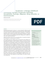 Panayiotopoulos Syndrome A Benign Childhood Autonomic Epilepsy Frequently Imitating Encephalitis, Syncope, Migraine Sleep Disorder, or Gastroenteritis