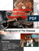 Communicable Disease: Report: Rabies