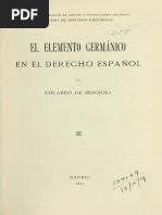  El Elemento Germánico en El Derecho Español