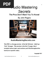 Audio Mastering Secrets FREE PDF