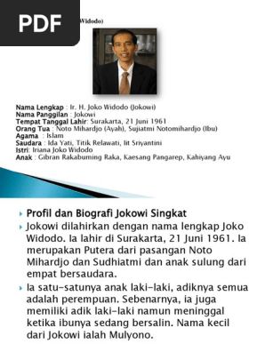 Biografi Jokowi Singkat Dan Lengkap Lukisan