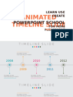 Animated PowerPoint Timeline Slide by PowerPoint School