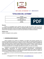 Teorias Etiologia autismoVIRGINIA - ARAGON - 1 PDF