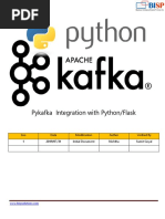 Flask PyKafka Integration