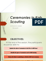 Ceremonies in Kab Scouting