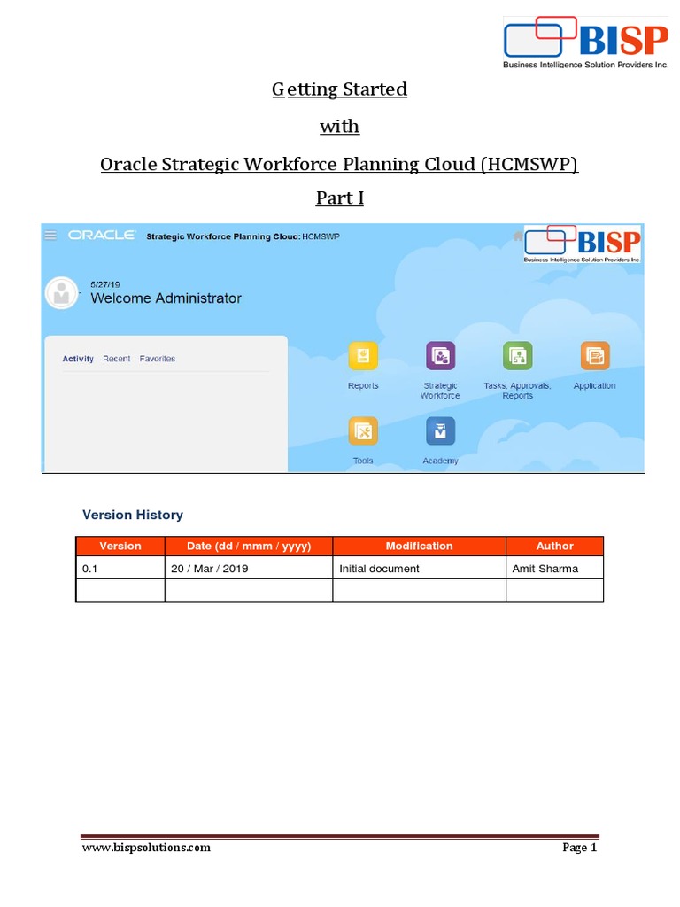 Oracle Strategic Workforce Planning Guide | PDF | Employment ...