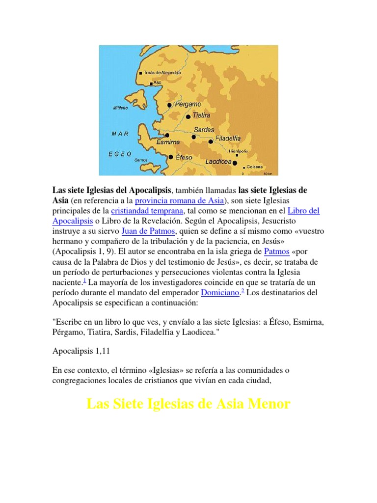Las Siete Iglesias Del Apocalipsis PDF Indulgencia Libro de revelación
