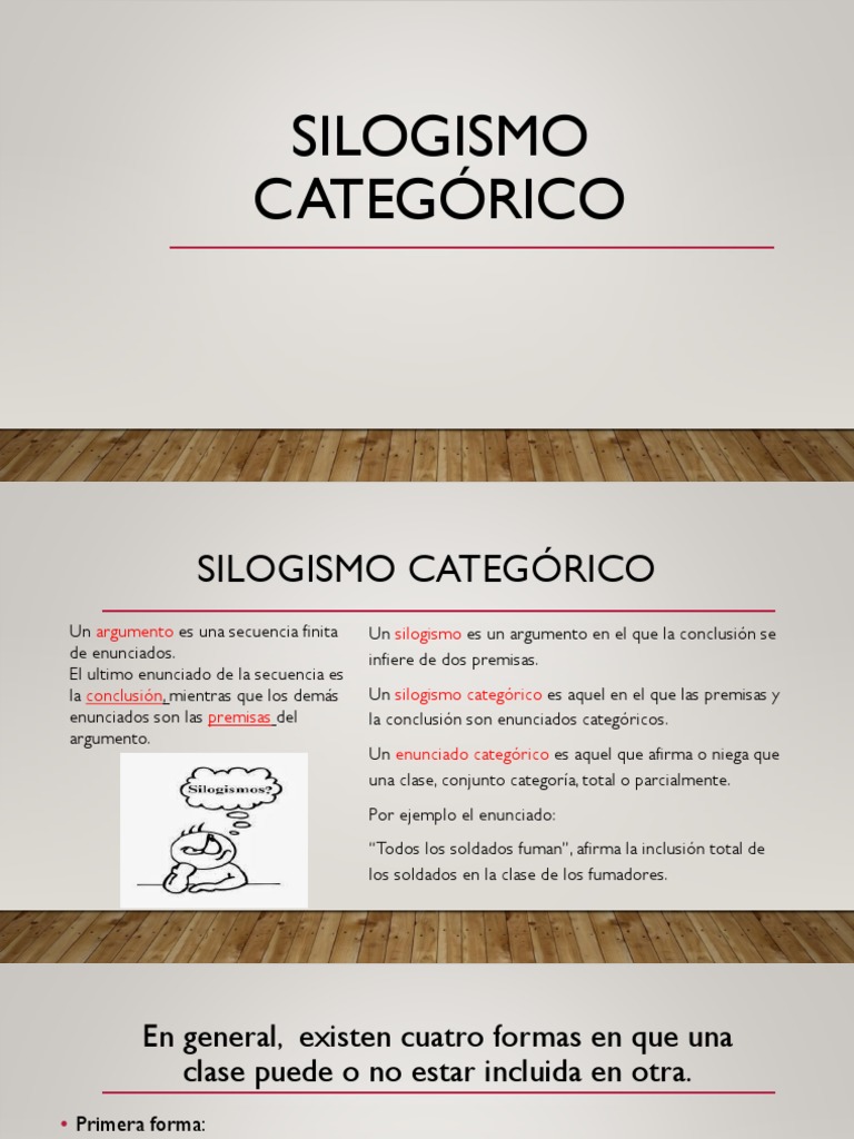 Introducción al Silogismo Categórico | PDF | Argumento | Metodología ...