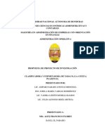 Propuesta de Proyecto de Investigación 2019