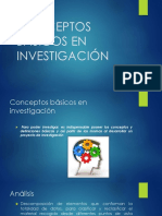 Conceptos Básicos en Investigación