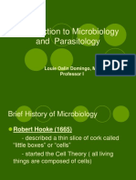 MICRO Lecture 1 Introduction To Microbiology and Parasitology 1 PDF