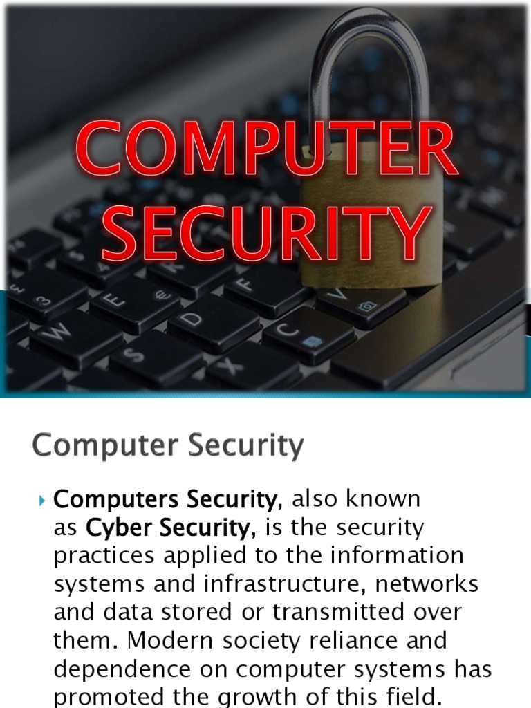 Overview of Computer Security Types | PDF | Denial Of Service Attack ...