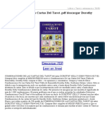 Combinaciones de Las Cartas Del Tarot PDF