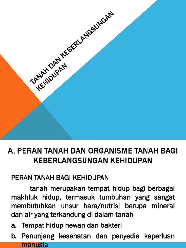 Soal Ulangan Tanah Dan Keberlangsungan Kehidupan Kelas 9