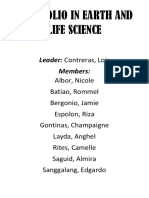 Portfolio in Earth and Life Science: Leader: Members
