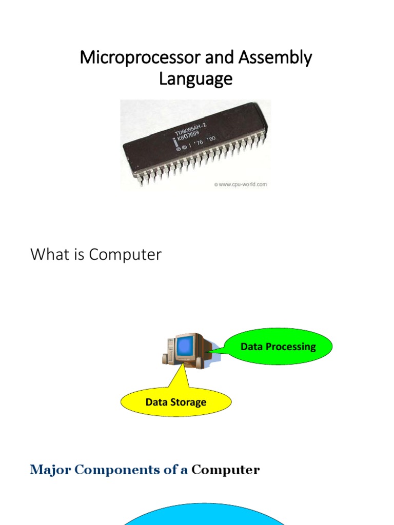 Microprocessor and Assembly Language | PDF | Central Processing Unit ...