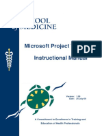 Microsoft Project Template Instructional Manual