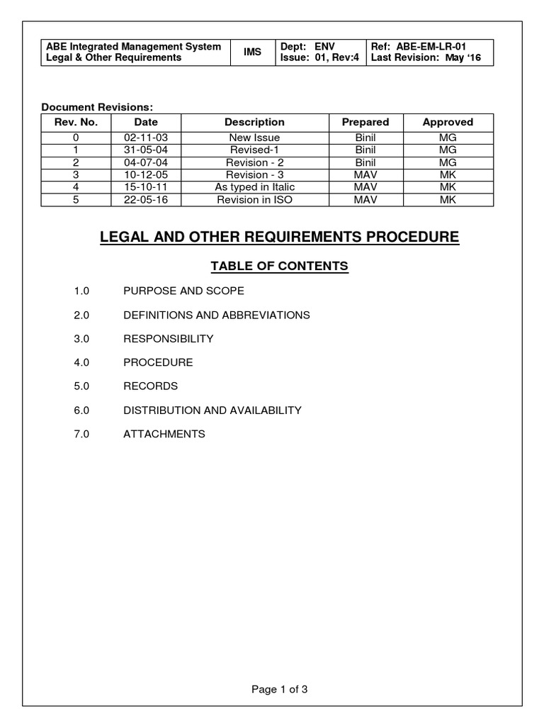 Environment Legal Requirement | Download Free PDF | International ...