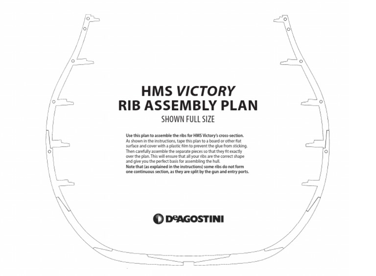 HMS Victory Rib Assembly Plan | PDF