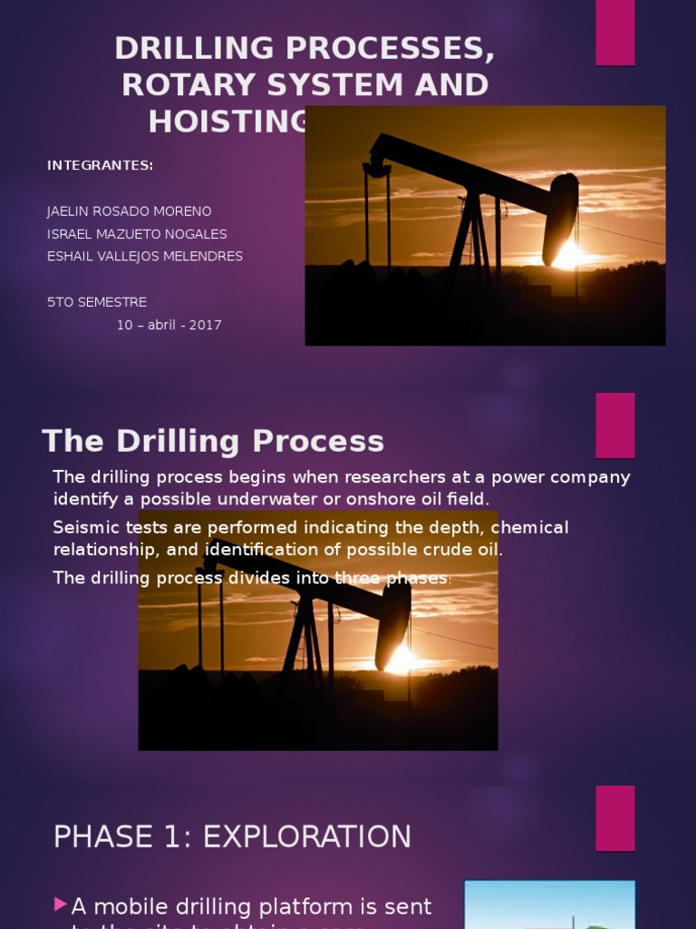 Overview of Oil Drilling Processes | PDF | Drilling Rig | Oil Well