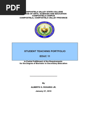 student teaching portfolio