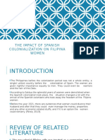 The Impact of Spanish Colonialization On Filipina Women