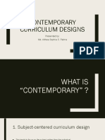Contemporary Curriculum Designs