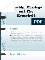 Kinship, Marriage and The Household