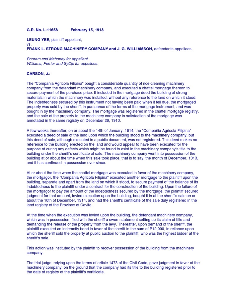 1 Property Law Cases Final PDF Mortgage Law Real Property