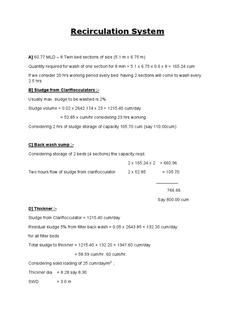 Recirculation System PDF | PDF