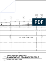 Zambowood Drainage Profile: STA. 0+043 - STA. 0+080