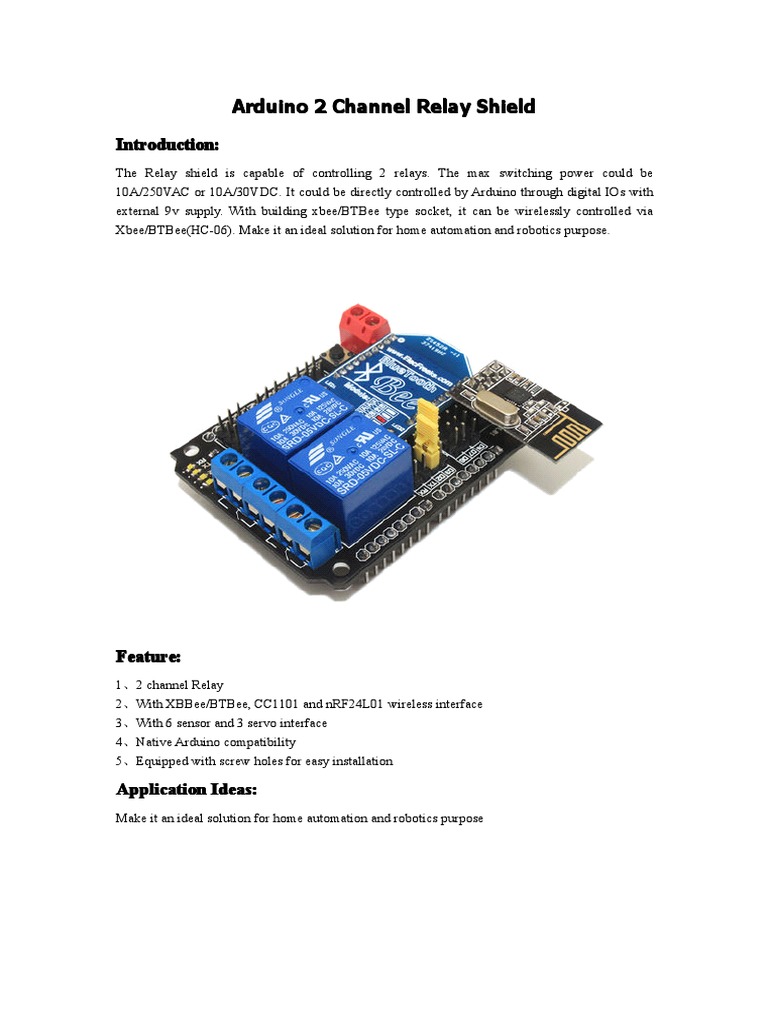 Arduino Arduino Arduino Arduino 2 2 2 2 Channel Channel Channel Channel ...