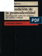 David Harvey. La condición de la postmodernidad