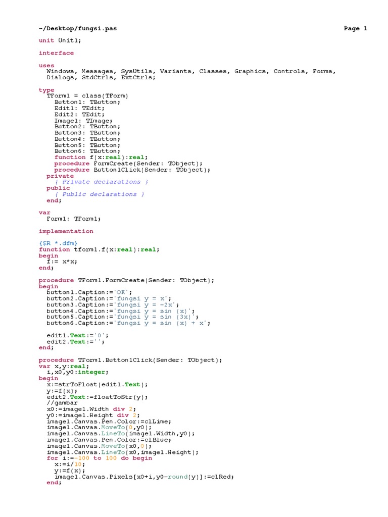 Desktop Function Plotter | PDF
