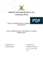 Bharti Vidyapeeth New Law College, Pune: Subject: International Communication