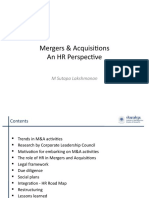 Mergers & Acquisitions An HR Perspective: M Sutapa Lakshmanan