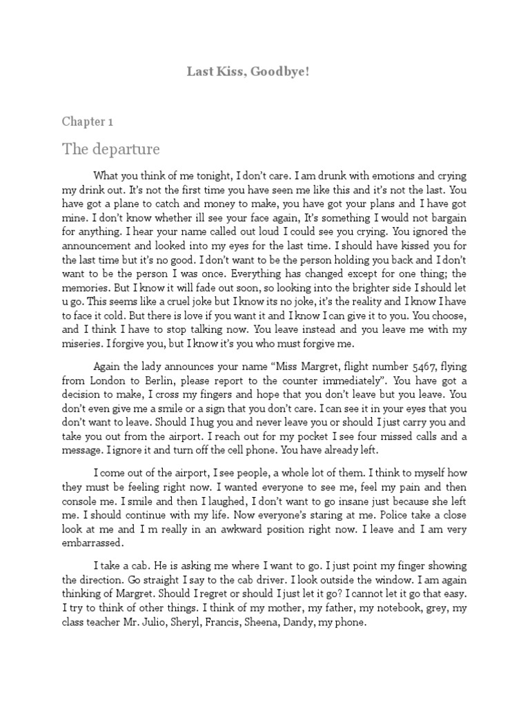 Last Kiss, Goodbye | PDF | Self-Improvement | Mystery, Thriller & Crime ...