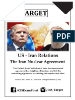 US-Iran Relations & The Iran Nuclear Agreement