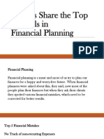 Experts Share The Top 5 Pitfalls in Financial Planning