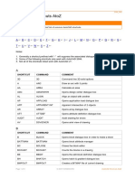 Autocad Shortcut Keys a to z