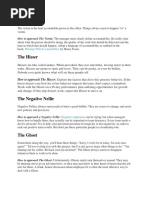 The Victim: How To Approach The Victim: The Manager Must Clearly Define Accountability. Be Really Clear