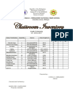 Philippine High School Donation Inventory