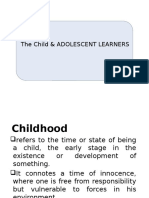 Understanding Child & Adolescent Learners