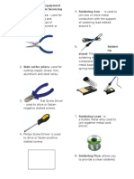 Common 11tools and Equipment For Computer System Servicing