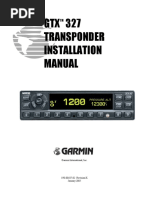 GTX 327 Transponder Installation Manual: Garmin International, Inc