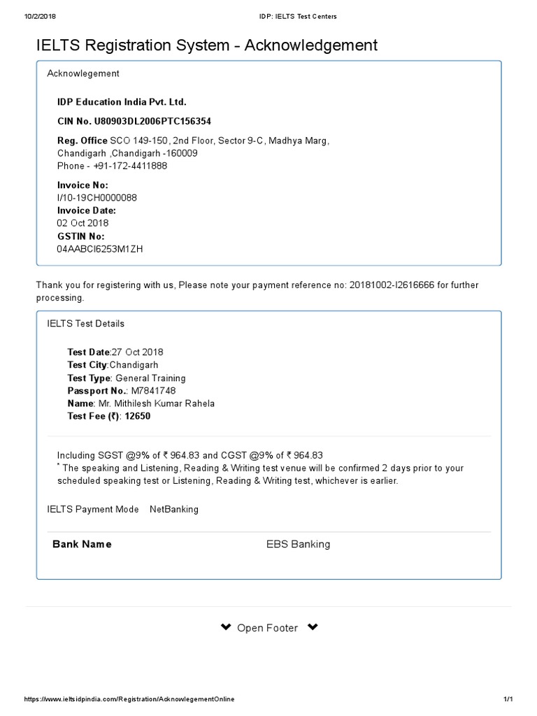 IDP - IELTS Test Centers PDF | PDF