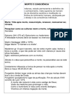 MORTE E CONSCIÊNCIA NAS RELIGIÕES E CULTURAS