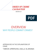 Theories of Crime Causation: Crim - Prof 214