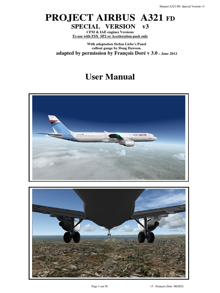 Guide Du Pilote Airbus A320 Pdf User Manual PA A321 FD Special Version V3 | PDF | Cockpit | Air Traffic  Control