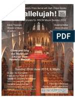 Hallelujah!: Sunday 22nd June 2014, 4.30pm